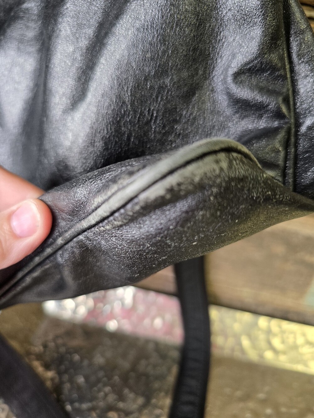 SOLD!!!! COACH Poppy Black Leather Hobo Shoulder Bag, Silver Hardware, REHAB BAG - Picture 6 of 11